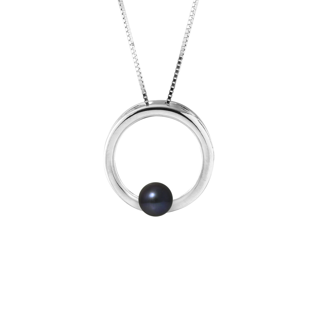 Collier Cerclé PERLINEA- Perle de Culture d'Eau Douce - Argent 925 Millièmes