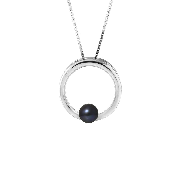 Collier Cerclé PERLINEA- Perle de Culture d'Eau Douce - Argent 925 Millièmes