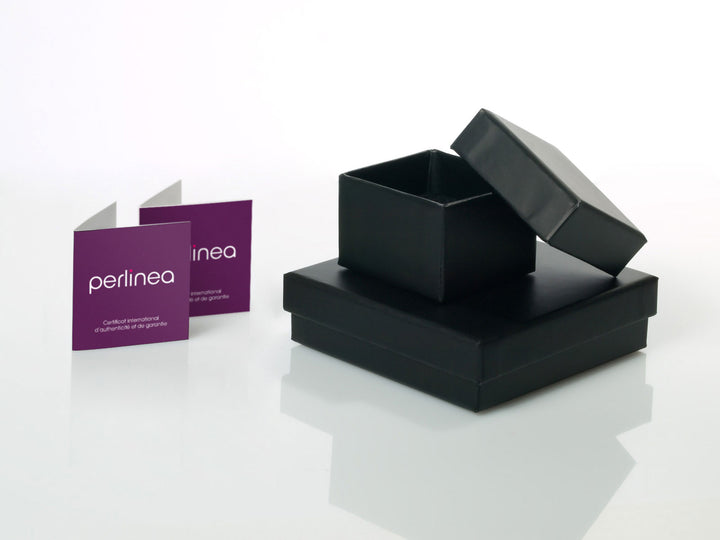 Collier Corolle bouton PERLINEA – Perles de Culture Black Tahiti argent 925 Millièmes