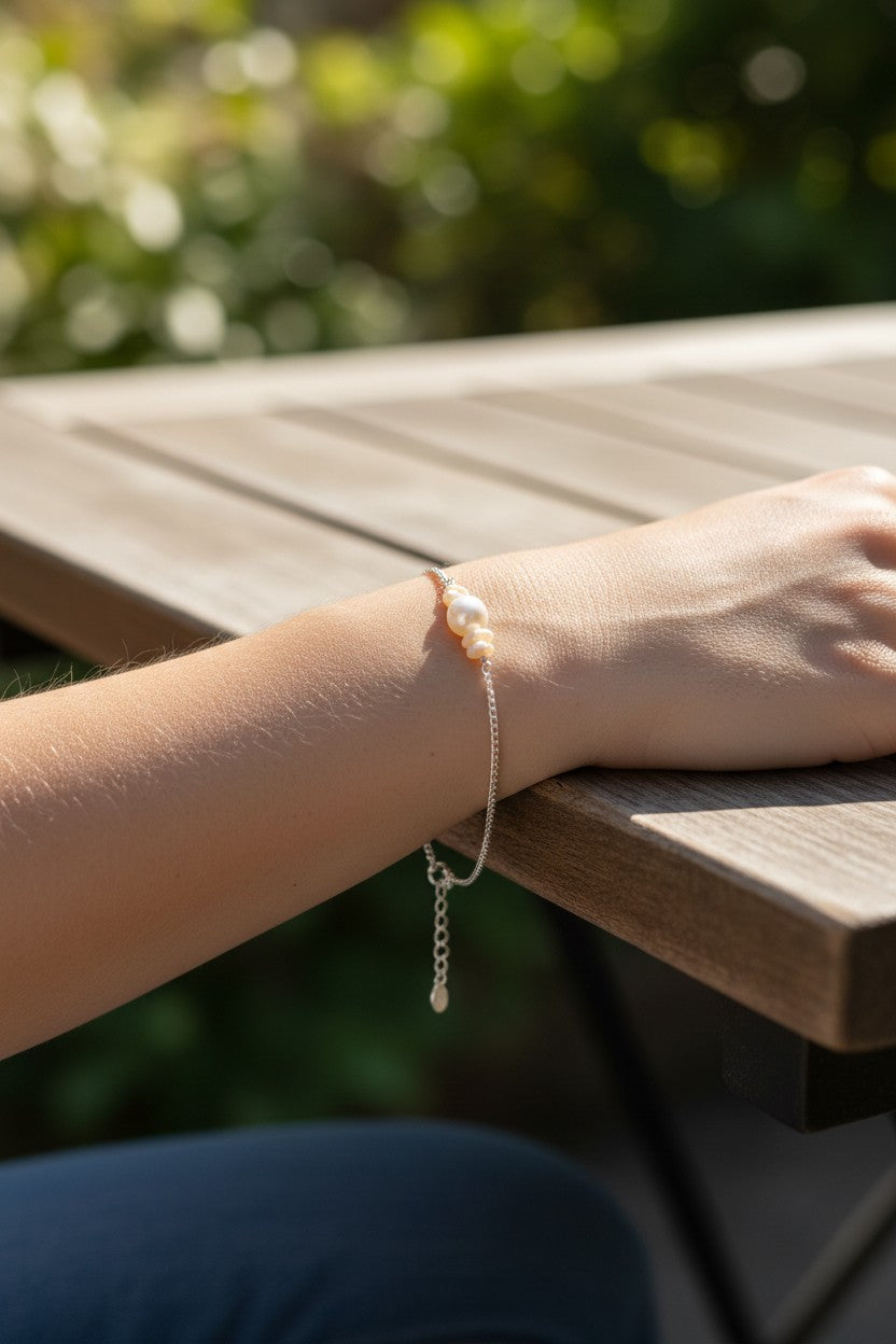 Bracelet en perle et coquillage femme adulte