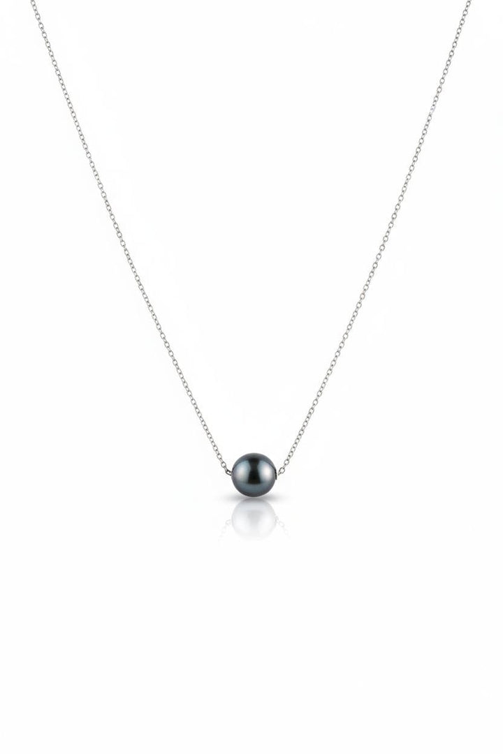 Collier Perle Noire Style Tahitien – Acier Inoxydable | Luxuria Style