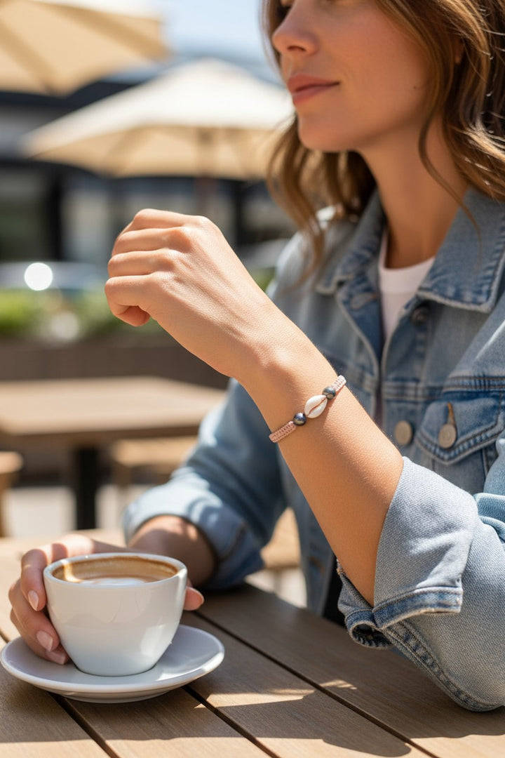 Bracelet en macramé, femme, adulte