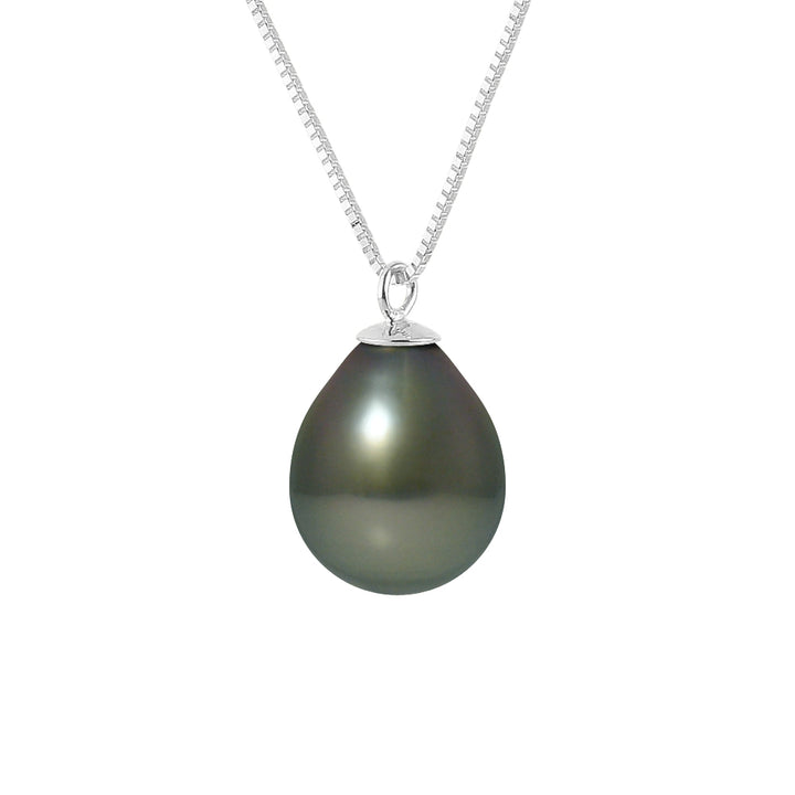 Collier avec perles de Culture de Tahiti 9-10 mm