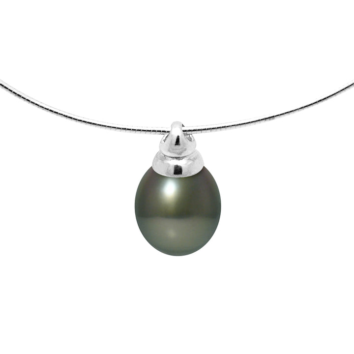 Collier avec perles de Culture de Tahiti 9-10 mm